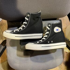 Converse wedge high tops